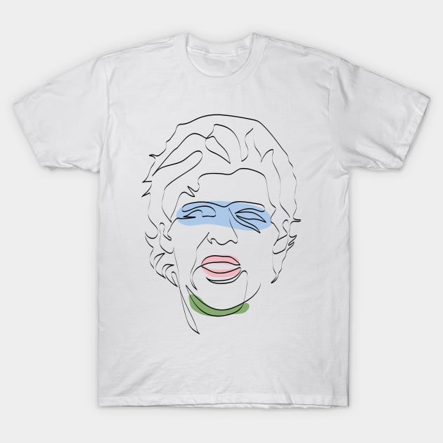 One-Line Art Diego Maradona T-Shirt by dailycreativo